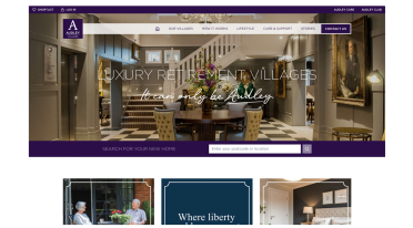 Audley Villages website homepage