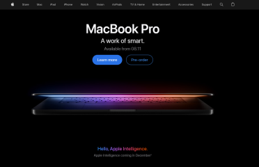 Apple website minimalist example